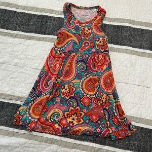 Posh Peanut Orange Red Sleeveless Sundress